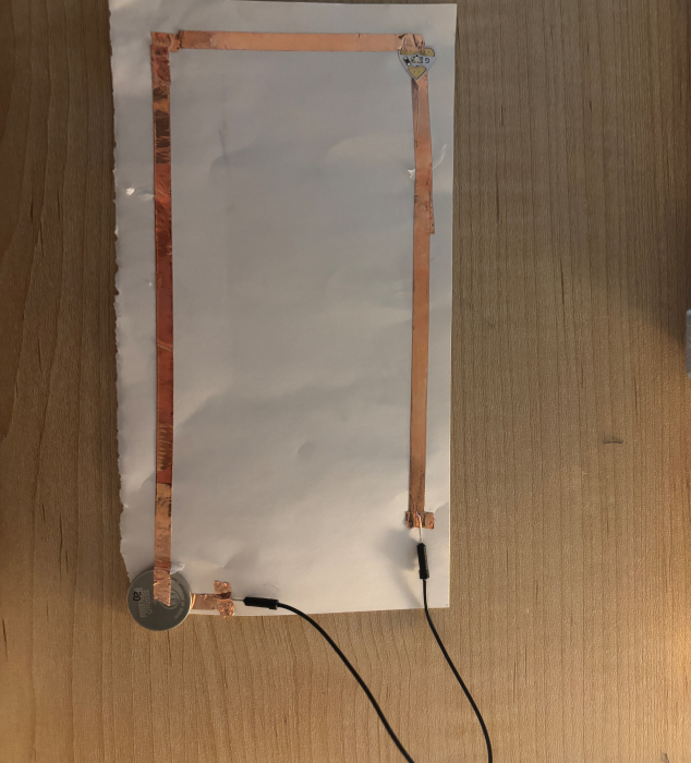 A test circuit with external wiring.