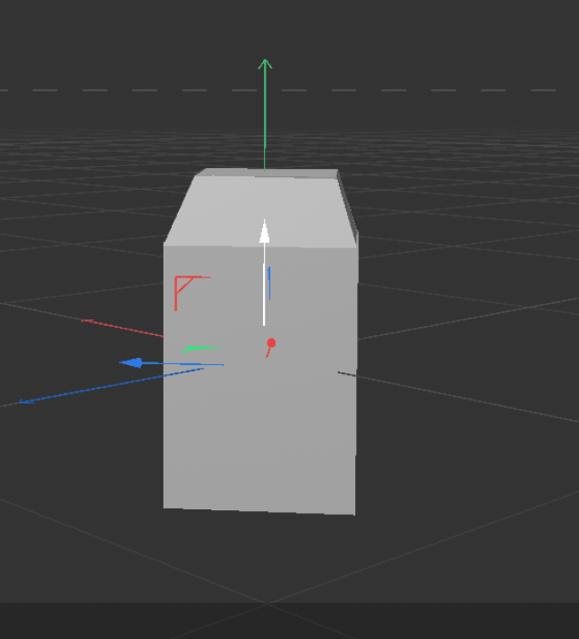 After observing the object's front view, I elongated the rectangular prism.