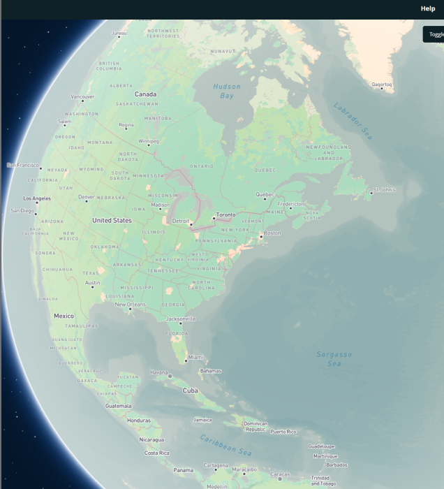 The photo shows a screenshot of the final edited map on the Mapbox website.